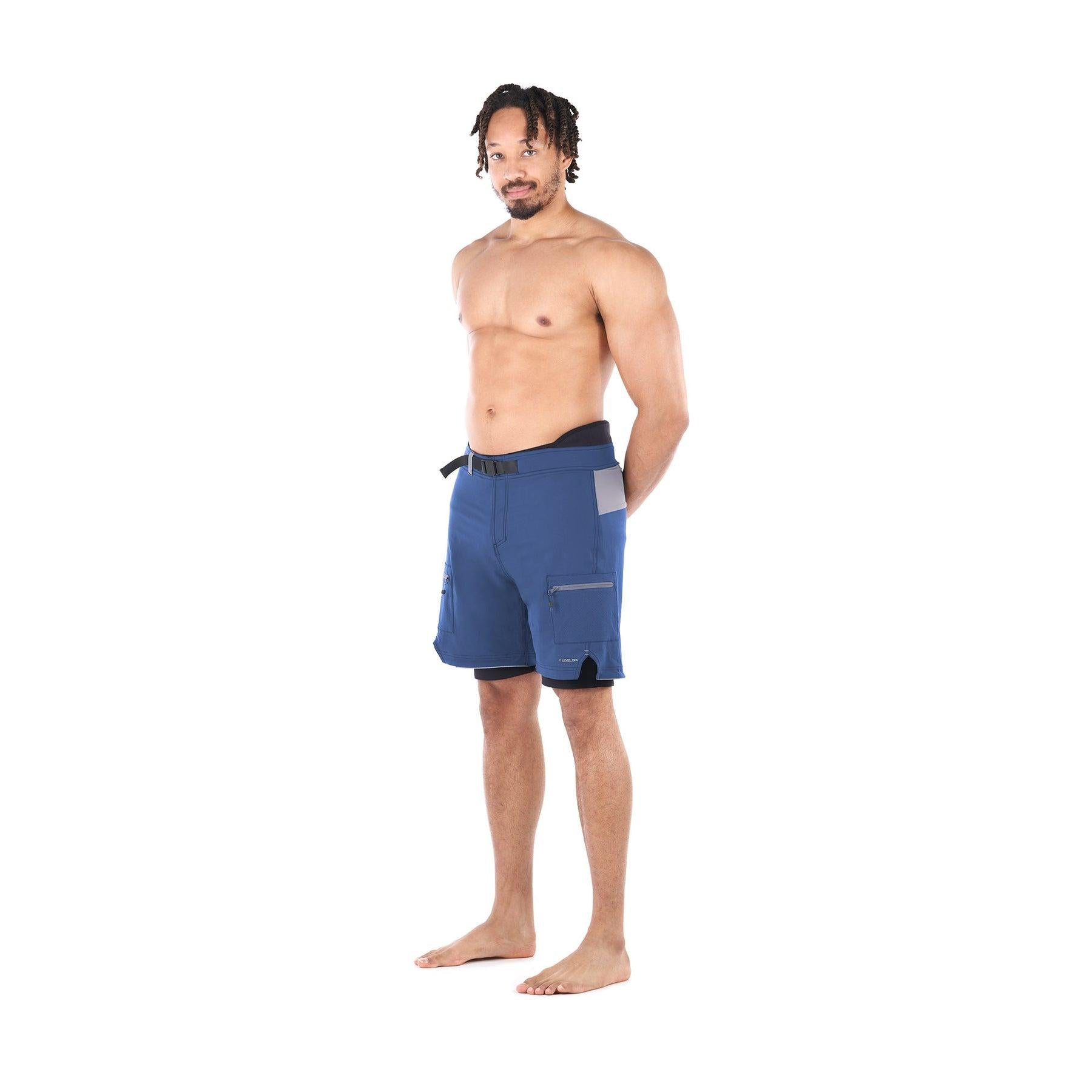 Level Six Pro Guide Lined Short - Blue Secondary image