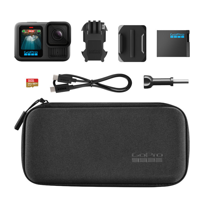 GoPro Hero13 Speciality Bundle - Black - Incl. Case and 64Gb SD Card Main image