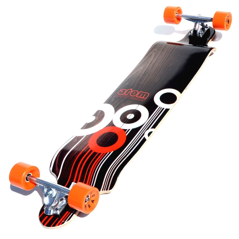 Atom Drop Deck Longboard - 41 Inch - Orange Secondary image