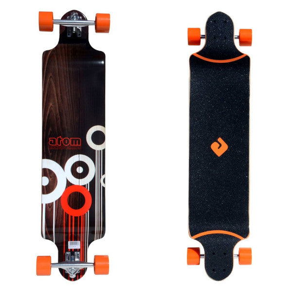 Atom Drop Deck Longboard - 41 Inch - Orange Main image