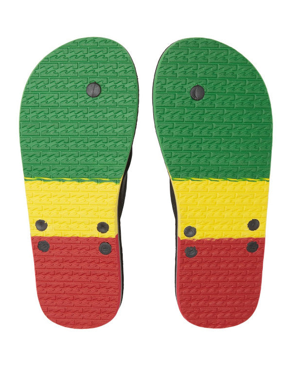 Billabong Flip Flops - All Day - Rasta Secondary image