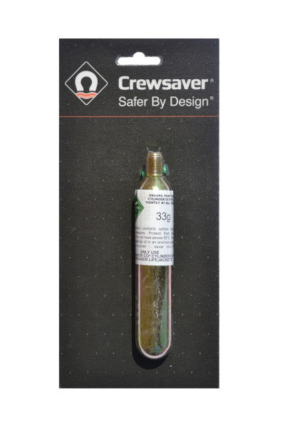 Crewsaver 33g Cylinder for Gas Operated Compact Lifejacket Main image