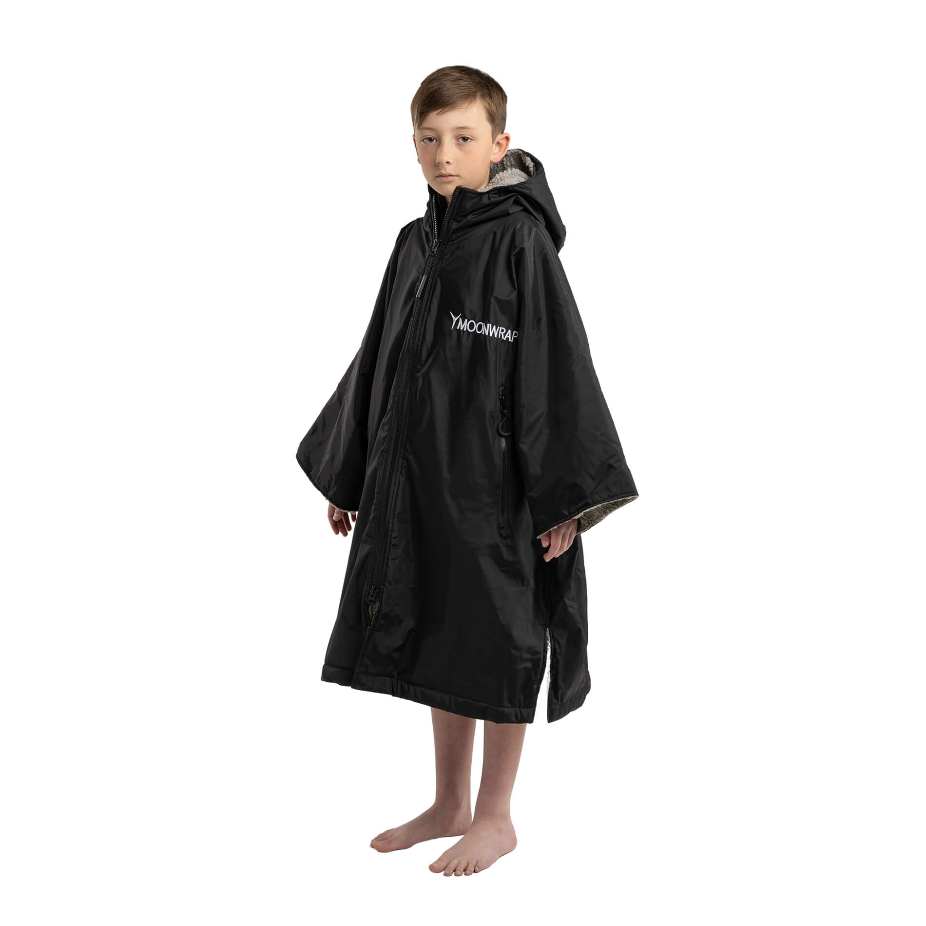 Frostfire Moonwrap Kids Waterproof Changing Robe - Small - Black Secondary image