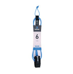 Get On The Water UK Surflogic Pro 6ft blue surfboard leash with ergonomic ankle cuff and tangle-resistant cord