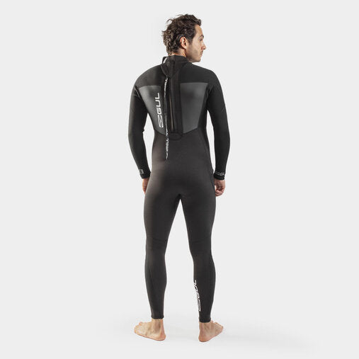 GUL Response 3/2mm Flatlock Steamer Wetsuit - Black