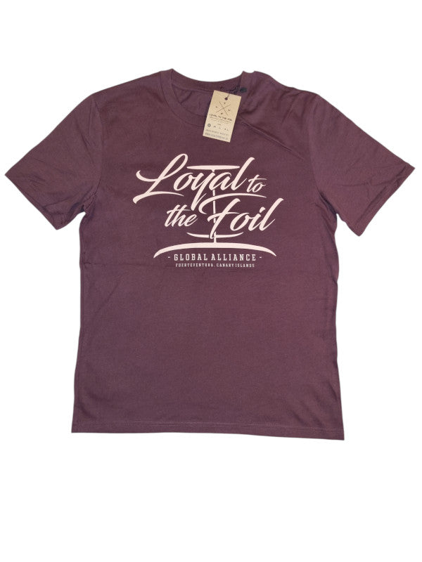 Loyal To The Foil - T-Shirt - Script Logo - Earth Red