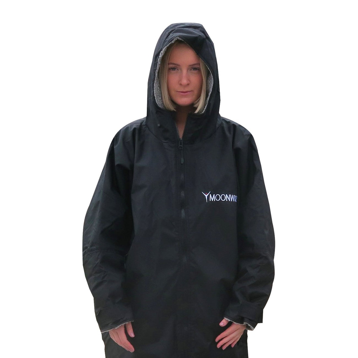 Frostfire Moonwrap - Waterproof Changing Robe - Long Sleeve - Black Main image