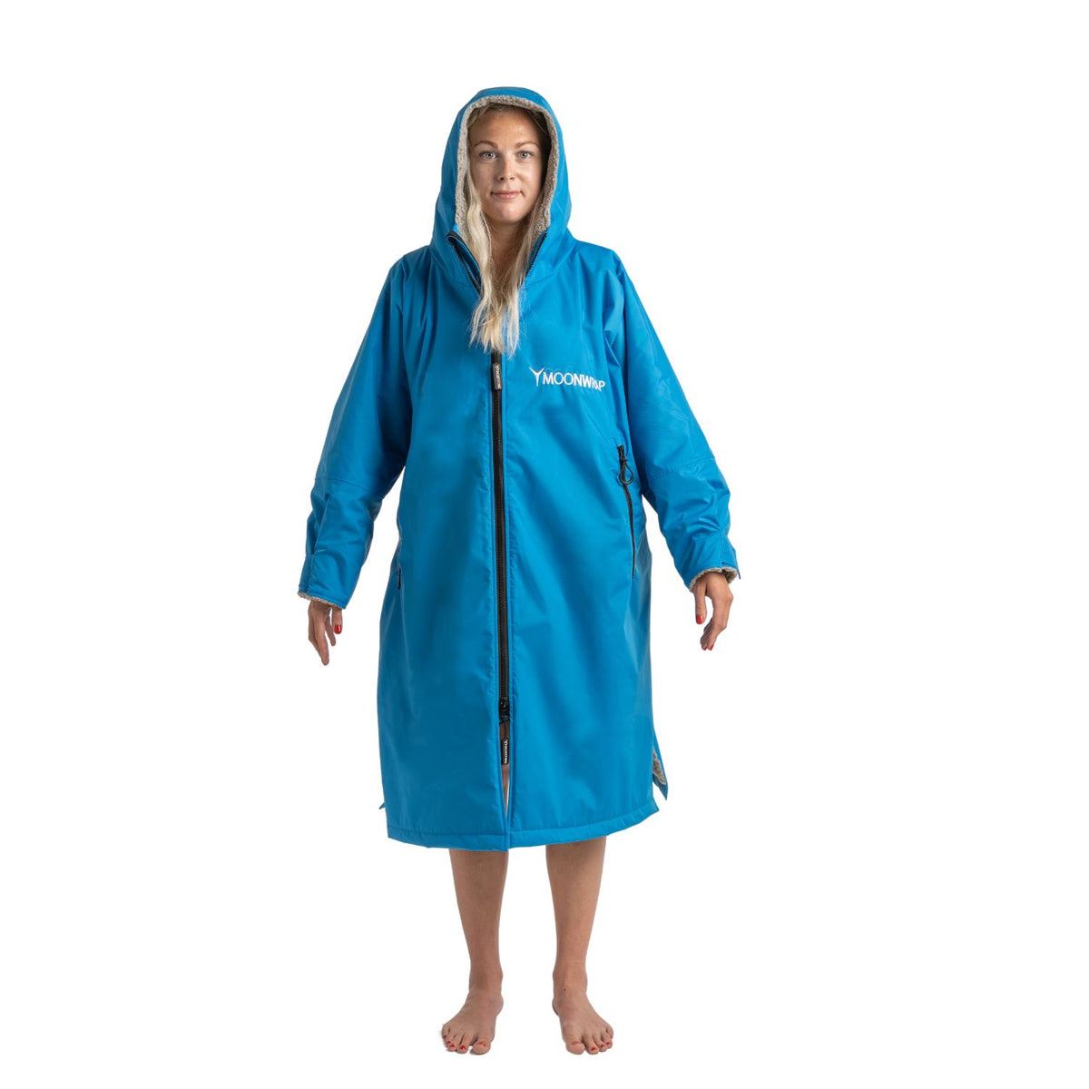 Frostfire Moonwrap - Waterproof Changing Robe - Long Sleeve - Electric Blue
