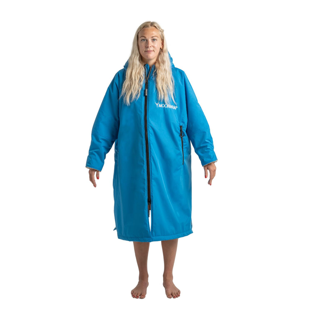 Frostfire Moonwrap - Waterproof Changing Robe - Long Sleeve - Electric Blue