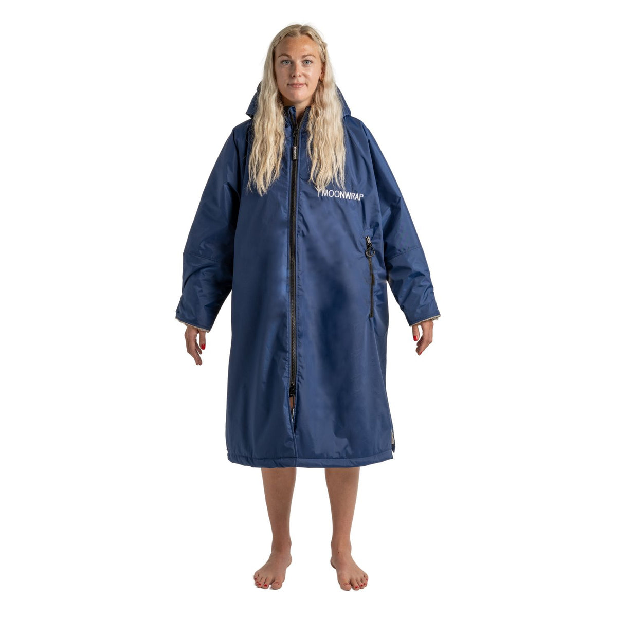 Frostfire Moonwrap - Waterproof Changing Robe - Long Sleeve - Navy