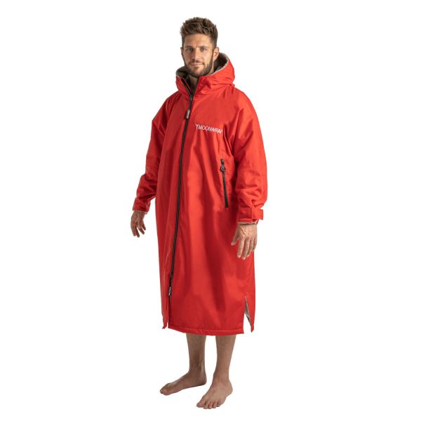 Frostfire Moonwrap - Waterproof Changing Robe - Long Sleeve - Crimson Red