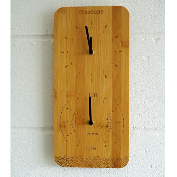 Northcore Time and Tide Bamboo Wall Clock Secondary image