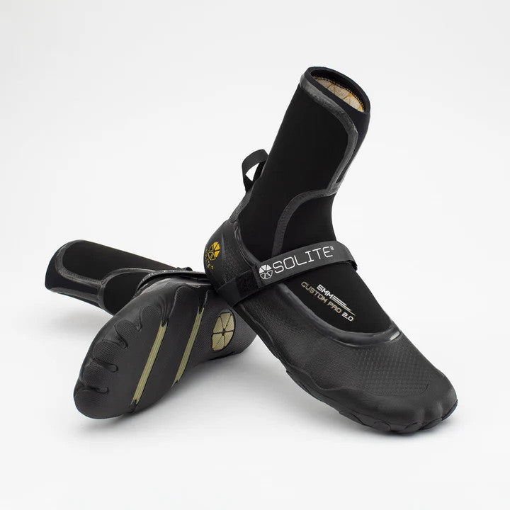Solite 5mm Custom Pro Wetsuit Boots - Black Gum