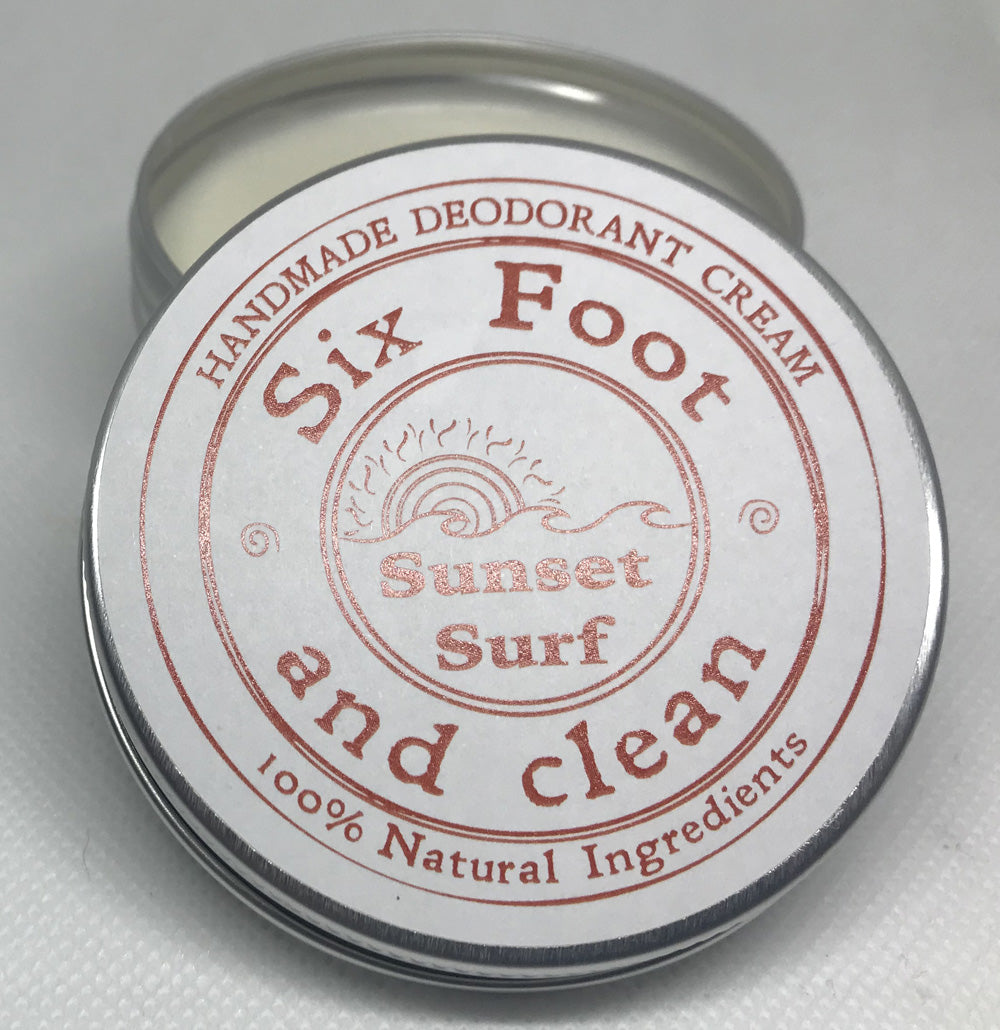Six Foot and Clean - Sunset Surf Natural Deodorant Cream Main image