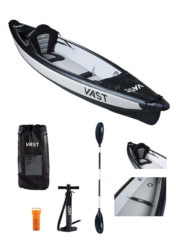 VAST Stealth HP Kayak Package - 1 Person - Black