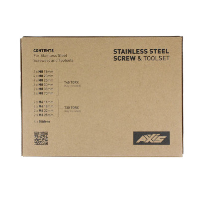 AXIS Stainless Steel Screwset and Toolset Box