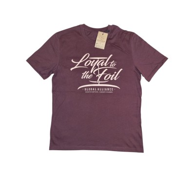 Loyal To The Foil - T-Shirt - Script Logo - Earth Red