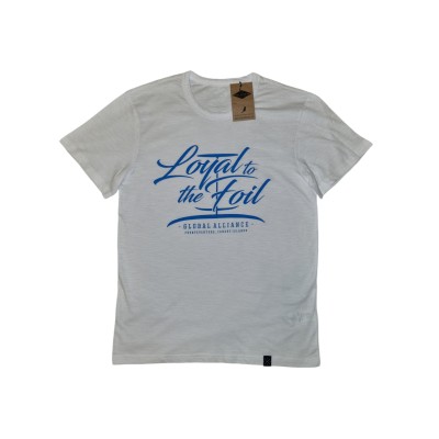 Loyal To The Foil - T-Shirt - Script Logo - White Turquoise