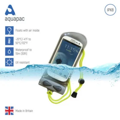 Aquapac Waterproof 358 Classic Plus Phone Case - Grey