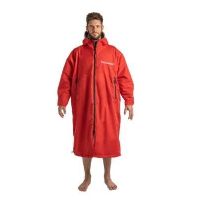 Frostfire Moonwrap - Waterproof Changing Robe - Long Sleeve - Crimson Red