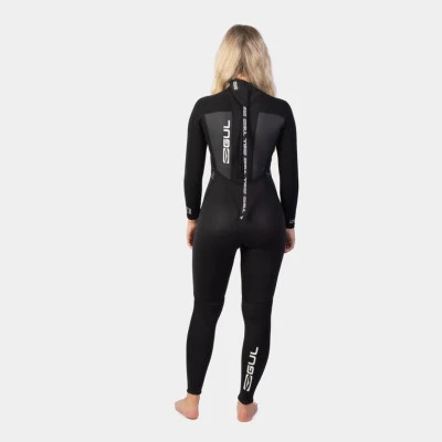 GUL Response Ladies 3/2mm Flatlock Wetsuit - Black