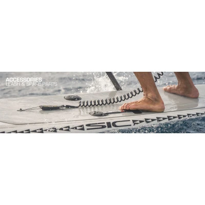 SIC Coil SUP Leash Black 8'