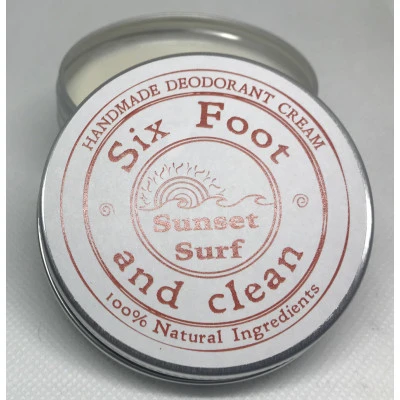 Six Foot and Clean - Sunset Surf Natural Deodorant Cream