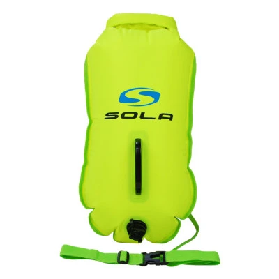 Sola 28ltr Inflatable Swim Buoy and Dry Bag - Yellow