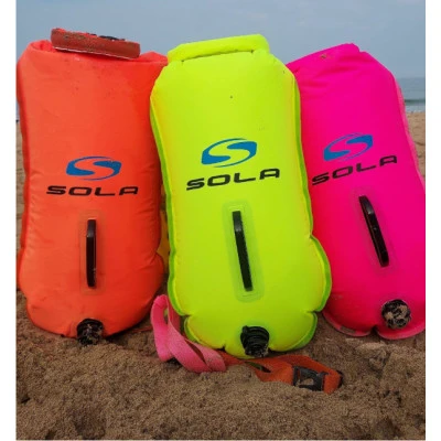 Sola 20ltr Inflatable Swim Buoy and Dry Bag - Orange