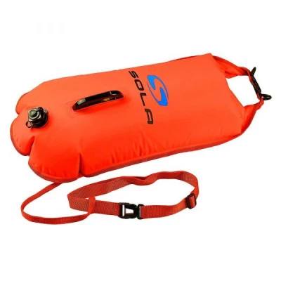 Sola 28ltr Inflatable Swim Buoy and Dry Bag - Orange