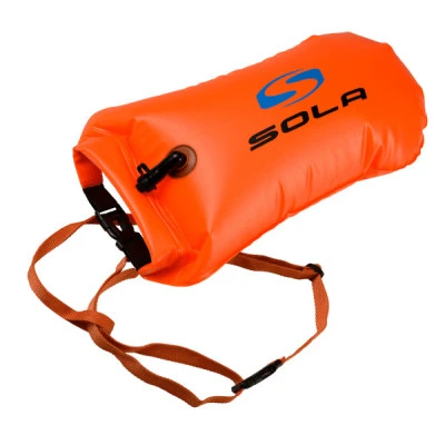 Sola 20ltr Inflatable Swim Buoy and Dry Bag - Orange