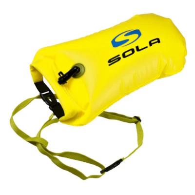 Sola 20ltr Inflatable Swim Buoy and Dry Bag - Yellow