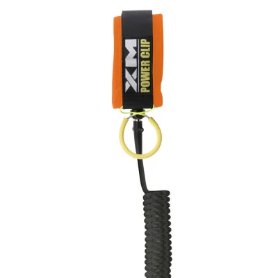 XM Stand Up Paddle (SUP) Leash - Power Clip - Coiled 9ft - Ankle