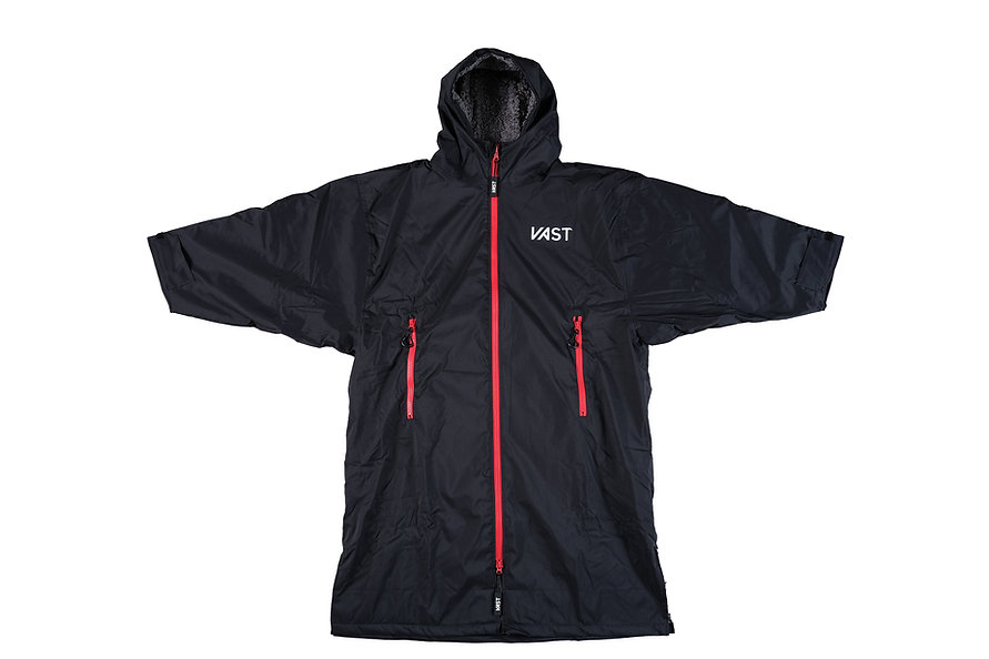VAST Changing Robe - Black Red