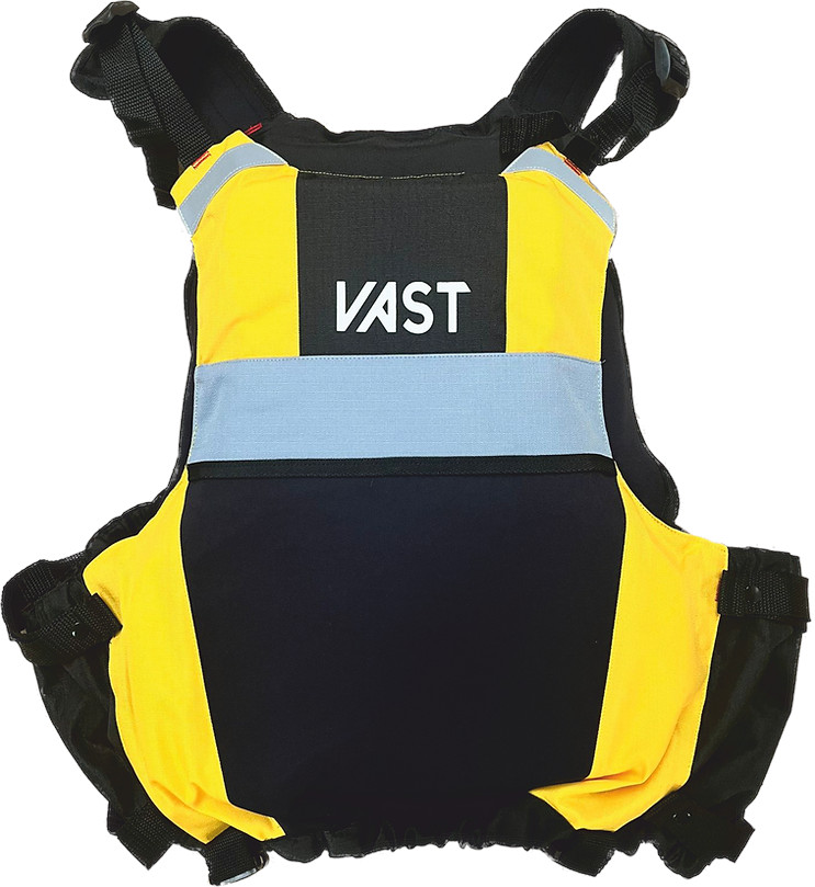 VAST Quasar High-Back Buoyancy Aid - Yellow Black 50N